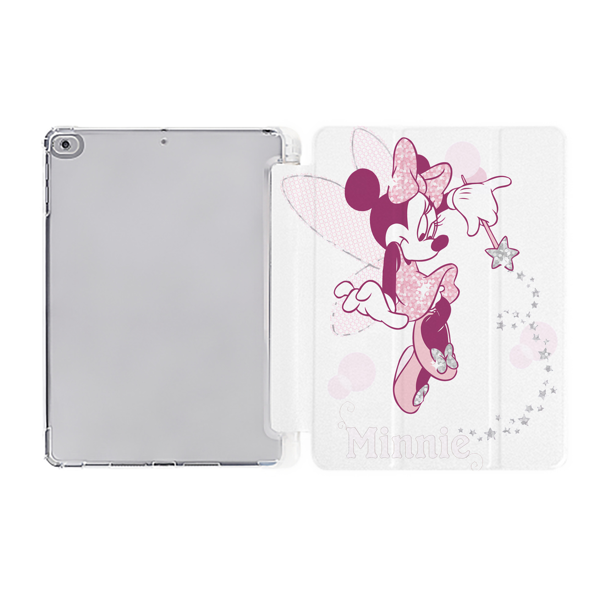 （画像用） ミッキーマウス Mickey Mouse IPad ケース ペン収納付き 三つ折りスタンド PUレザー×シリコン 対応機種9.5/10.5/10.9インチ
